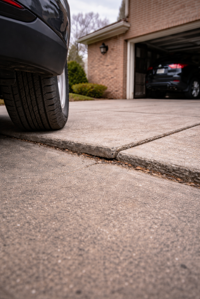 Driveway Leveling driveway uneven mishawaka home