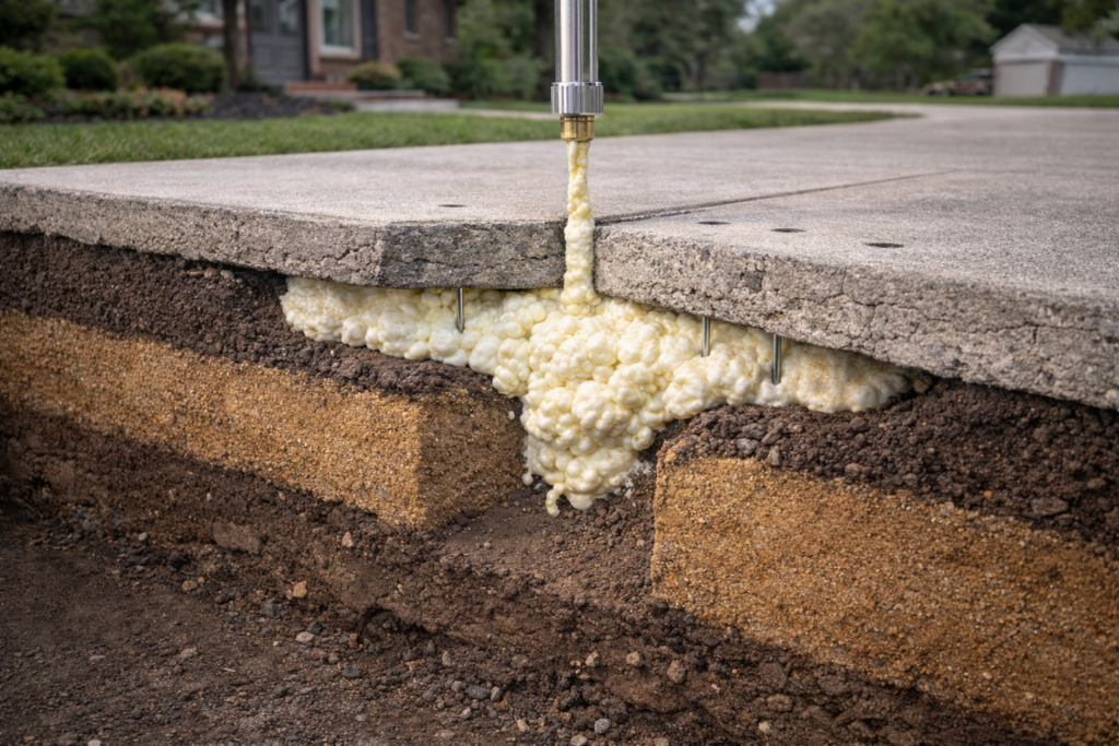 layered look at concrete leveling 1