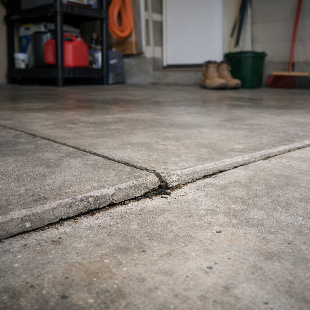 uneven garge floor in south bend